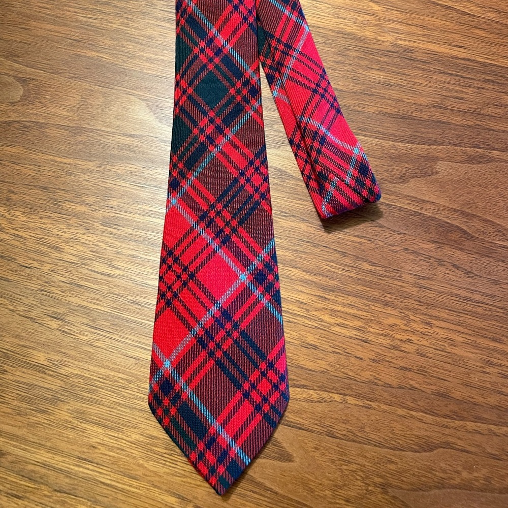 Lochcarronof Scotland Wool Tie Red Tartan